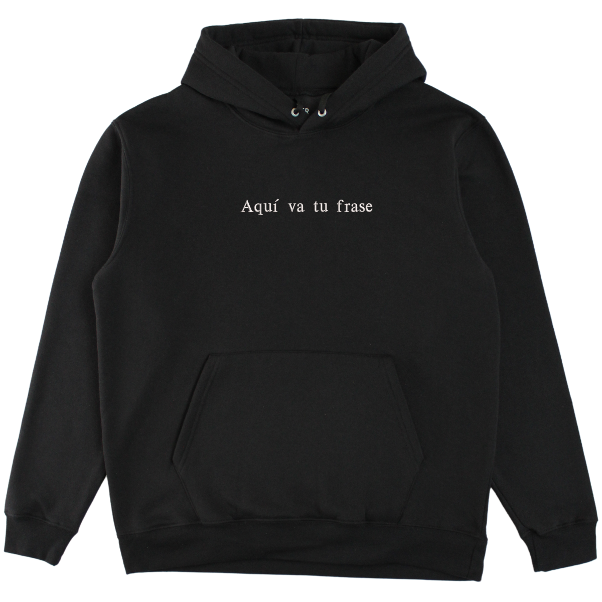 Hoodie con frase personalizada