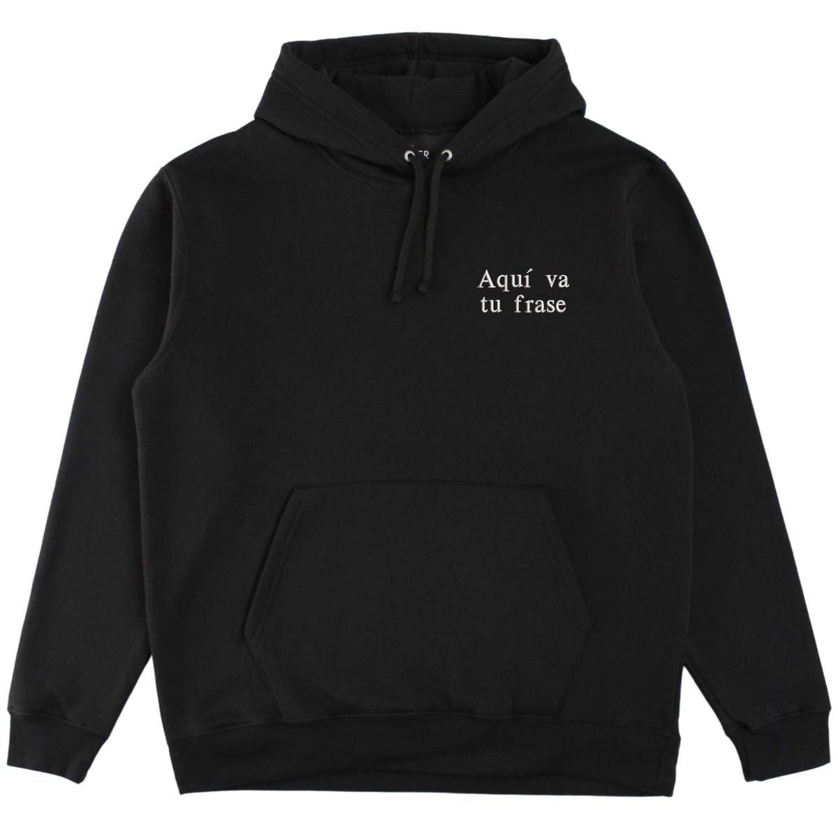 Hoodie con frase personalizada