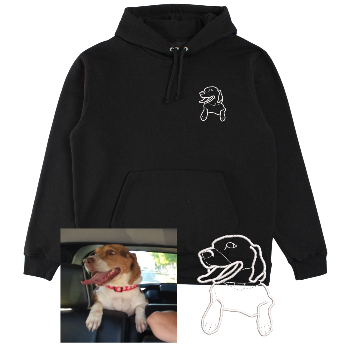 Hoodie personalizada de mascota